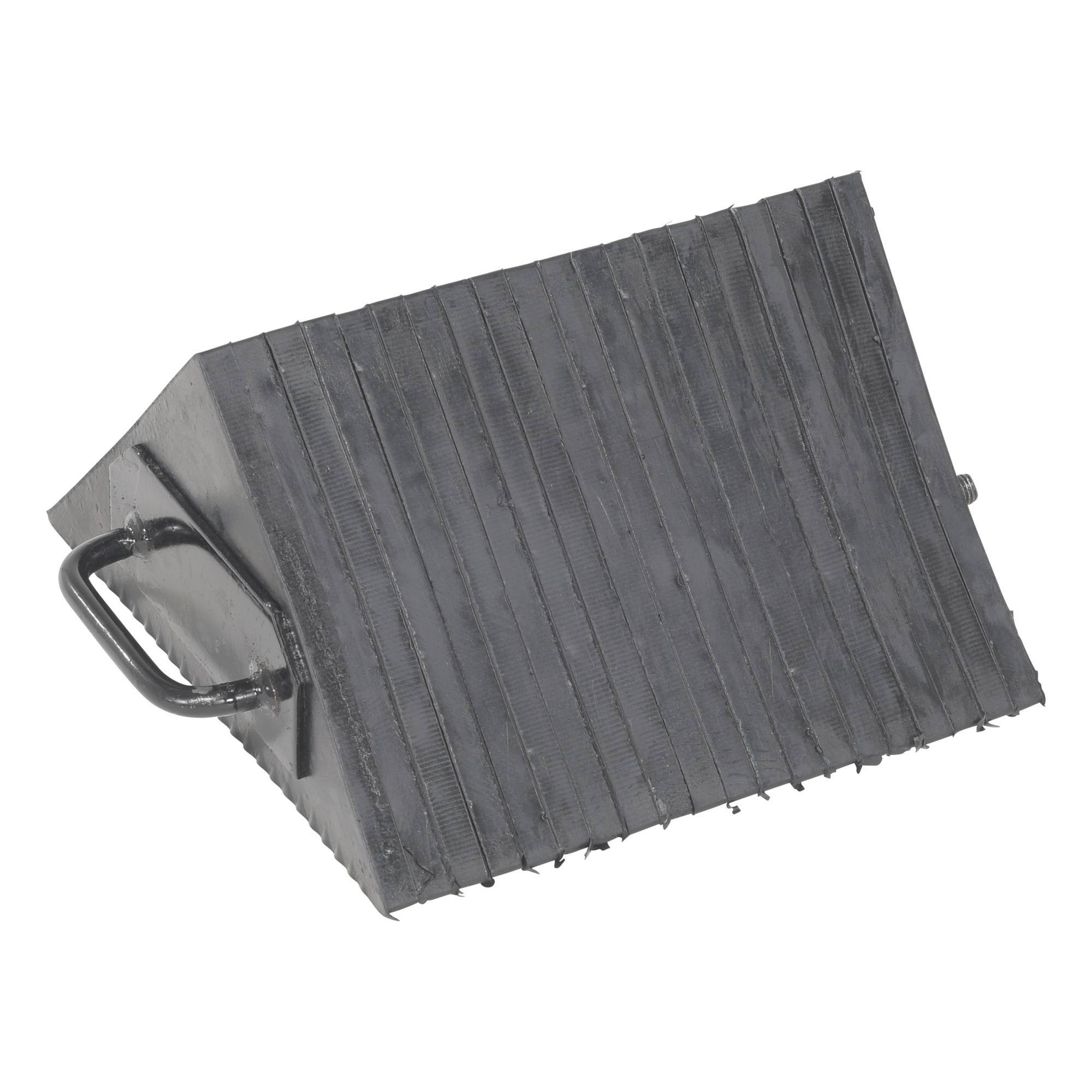 Vestil Rubber Wheel Chock - 5.5in., Reinforced, Durable, Model# LWC-14M
